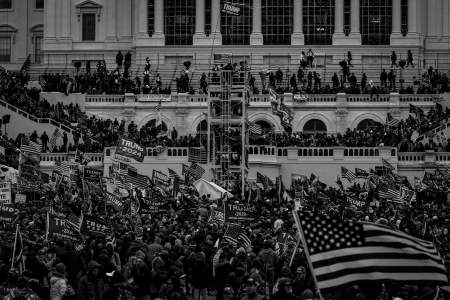 Rioters overtake the West front of the United States Capitol Building after a Stop the Steal rally in support of President Donald Trump in Washington, D.C. on Jan. 6, 2021.